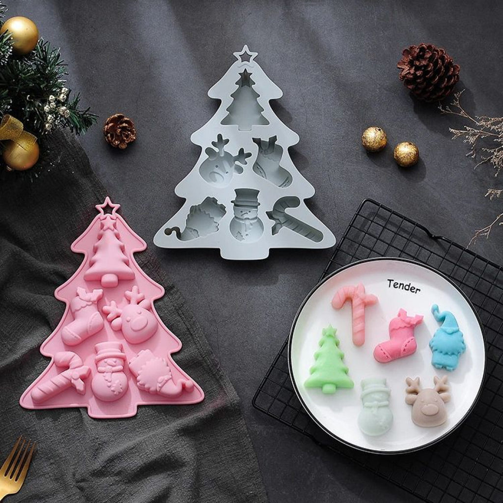 Christmas Theme Silicone Chocolate Mould (Style 5) - H03183