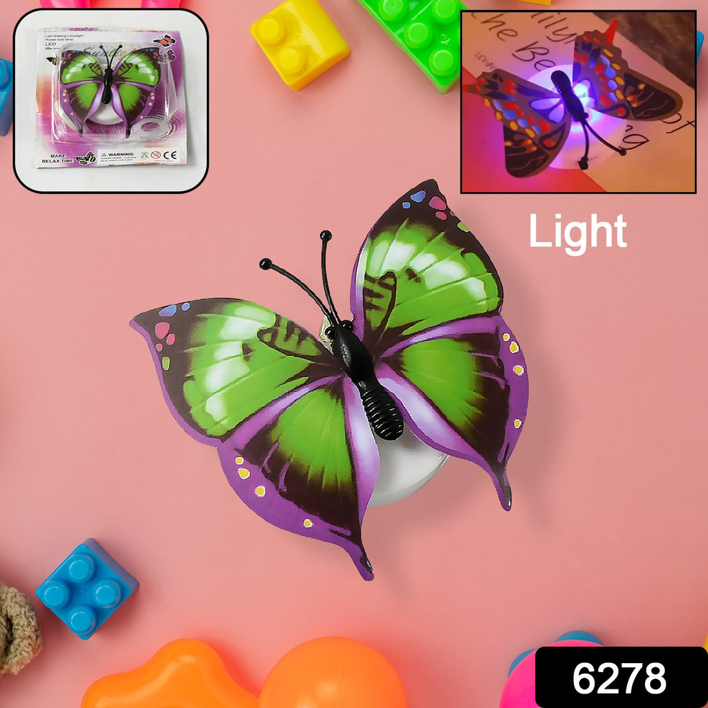 Butterfly 3D Night Lamp with Illusion Design (1 Pc)
