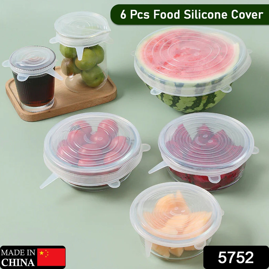 Silicone Stretch Food Lids, 6 Pcs Set