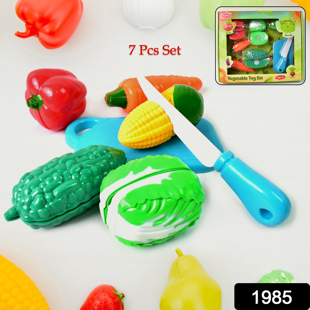 Slice-able Fruits & Vegetables Cutting Play Toy Set (Realistic)