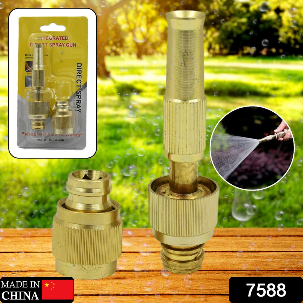 Water Spray Nozzle for Pipe, Adjustable Pressure Brass