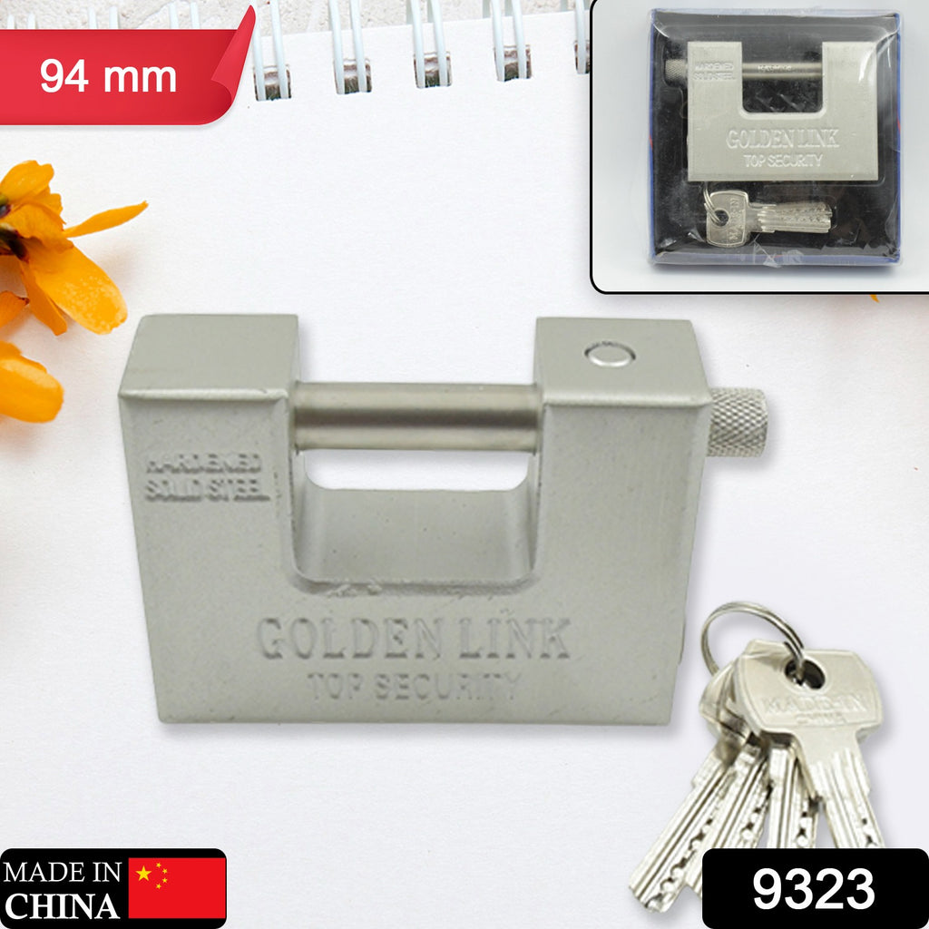 Stainless Steel Padlock with 5 Keys, Outdoor Use