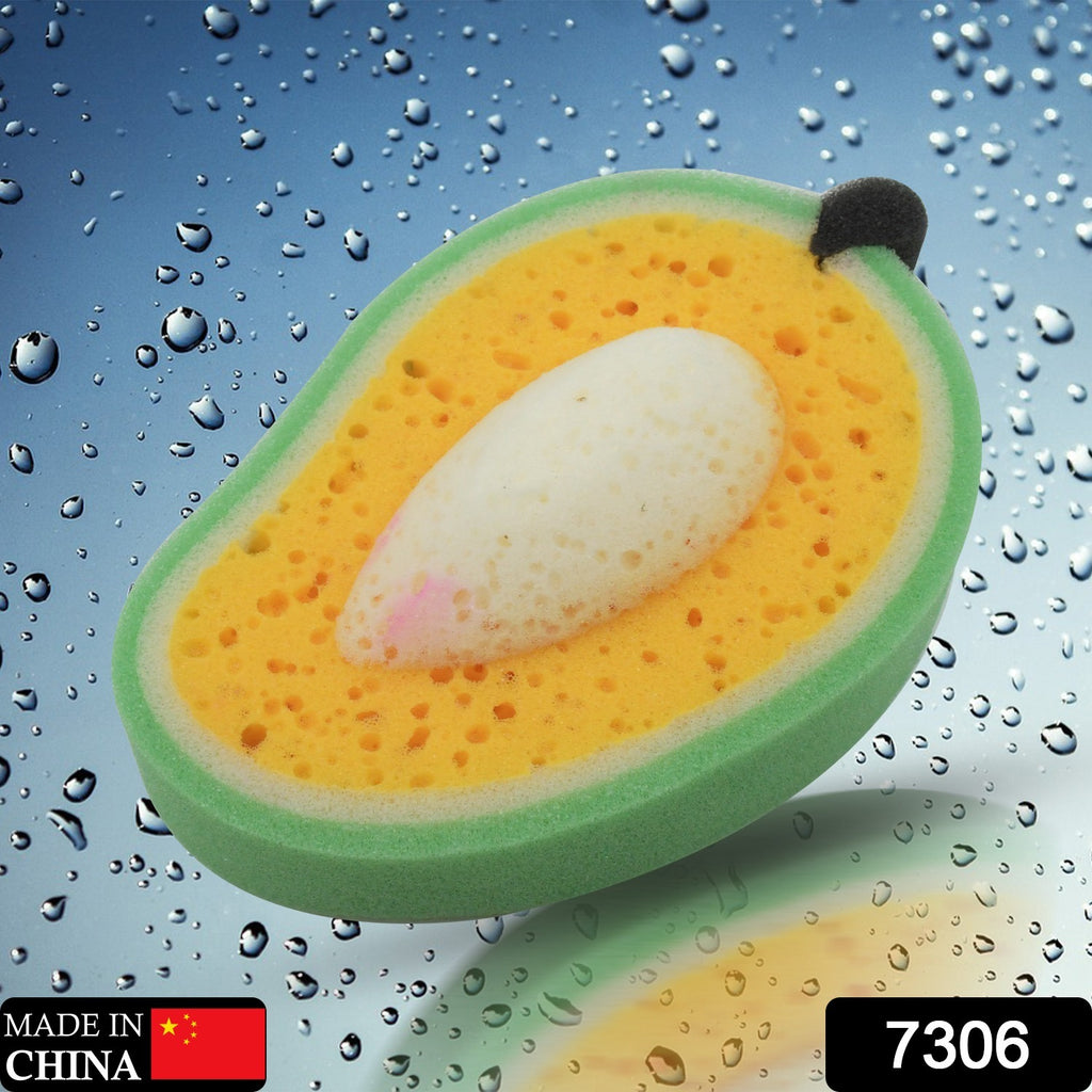 Mango-Shaped Sponge for Kitchen & Bath Cleaning