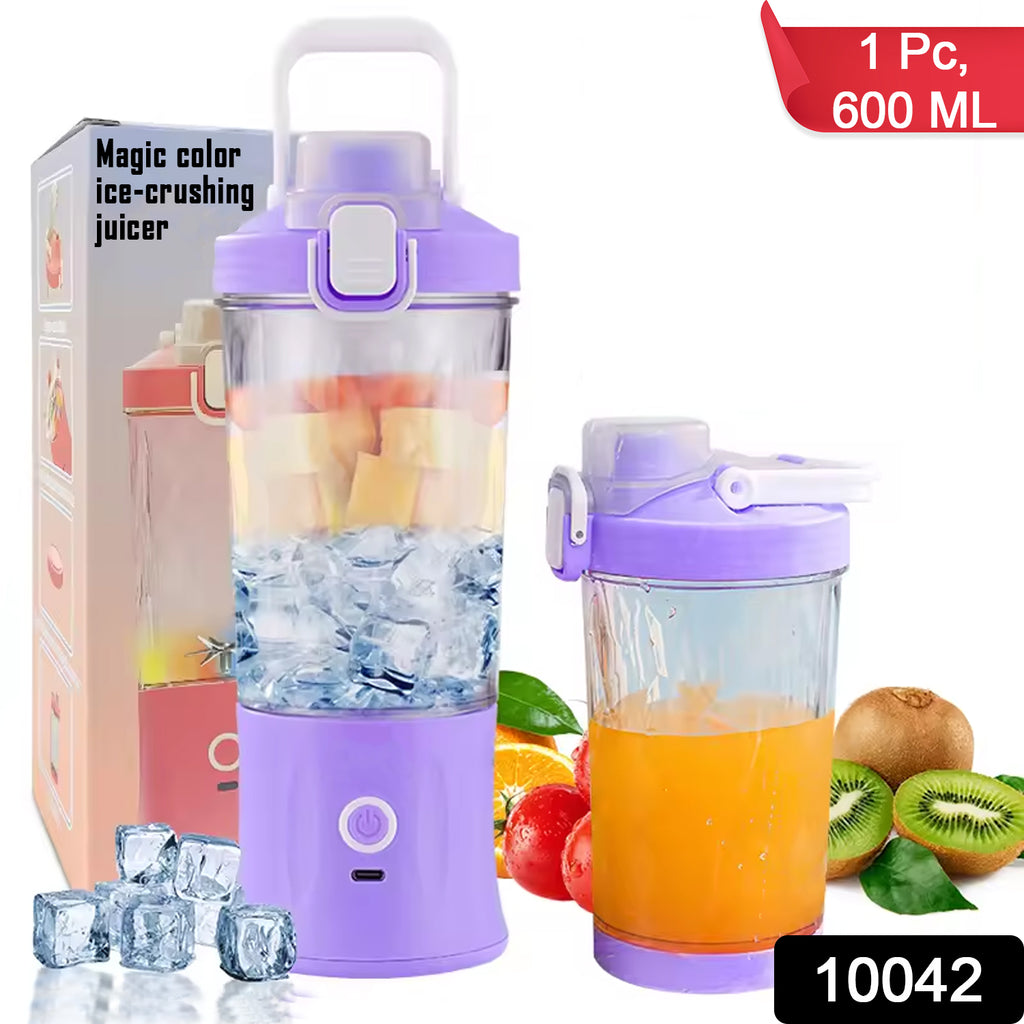 Electric Crusher Juicer with Multicolor Light & 8 Blades