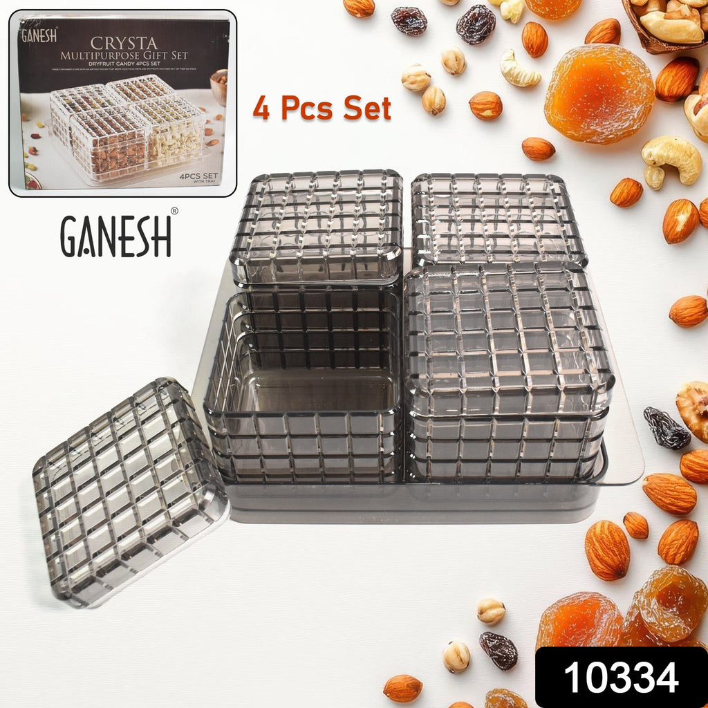 Ganesh Multipurpose Gift Set Dry Fruit Tray