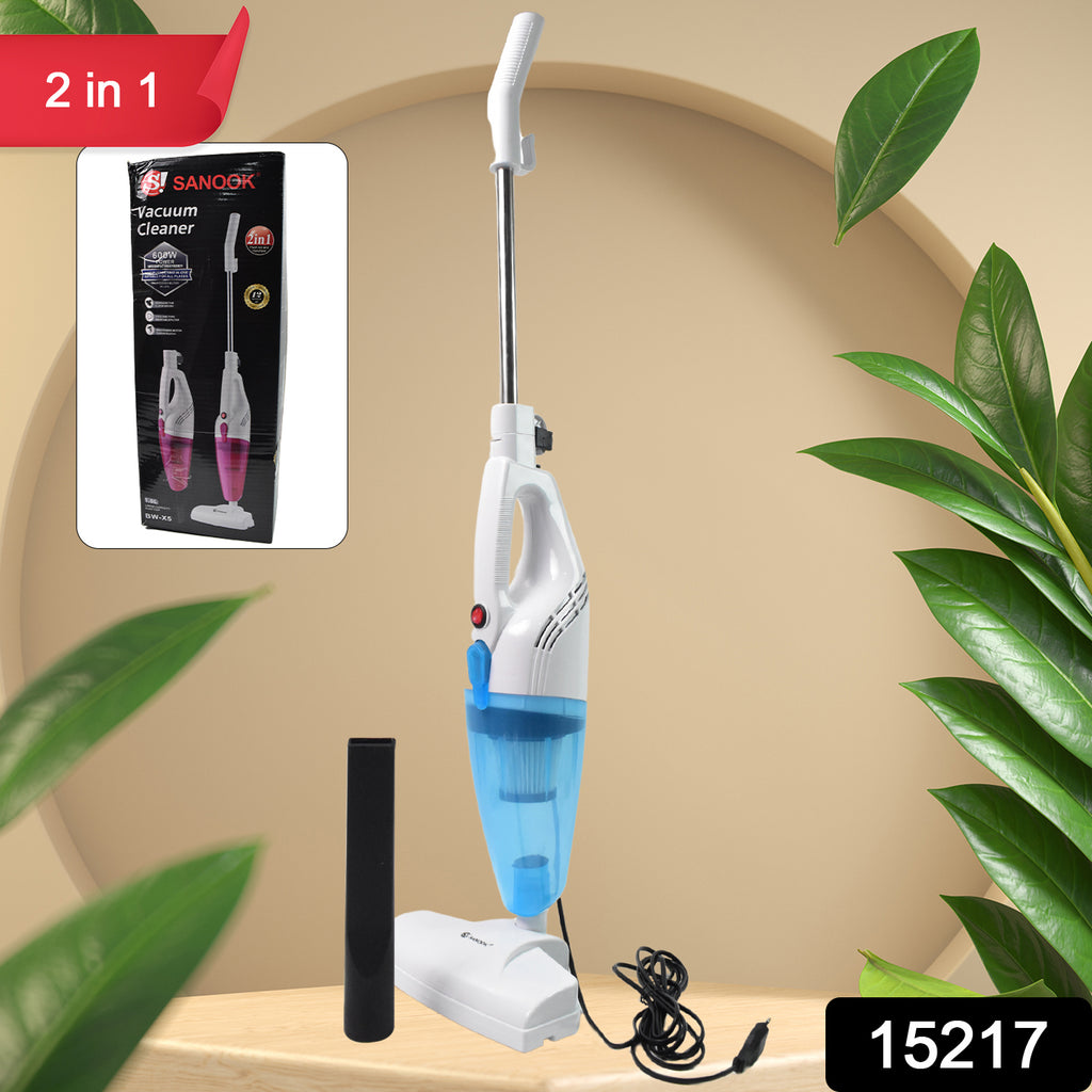 2-in-1 Household Vacuum Cleaner with 1L Dust Cup