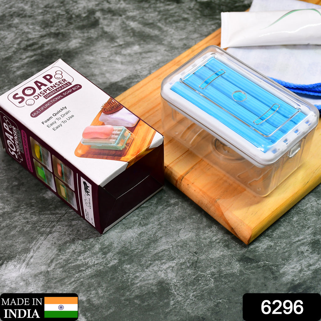 2-in-1 Soap Dish with Roller and Drain Holes