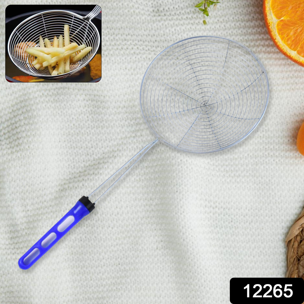 Large Stainless Steel Deep Fry Strainer for Cooking & Frying