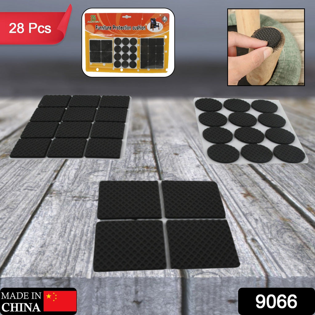 28pc Rubber Furniture Pads, Non-Slip, Noise Insulation