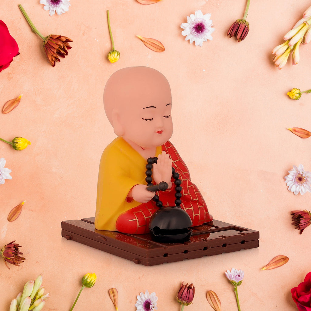 Solar Powered Sitting Buddha Statue Moving Head (Big)