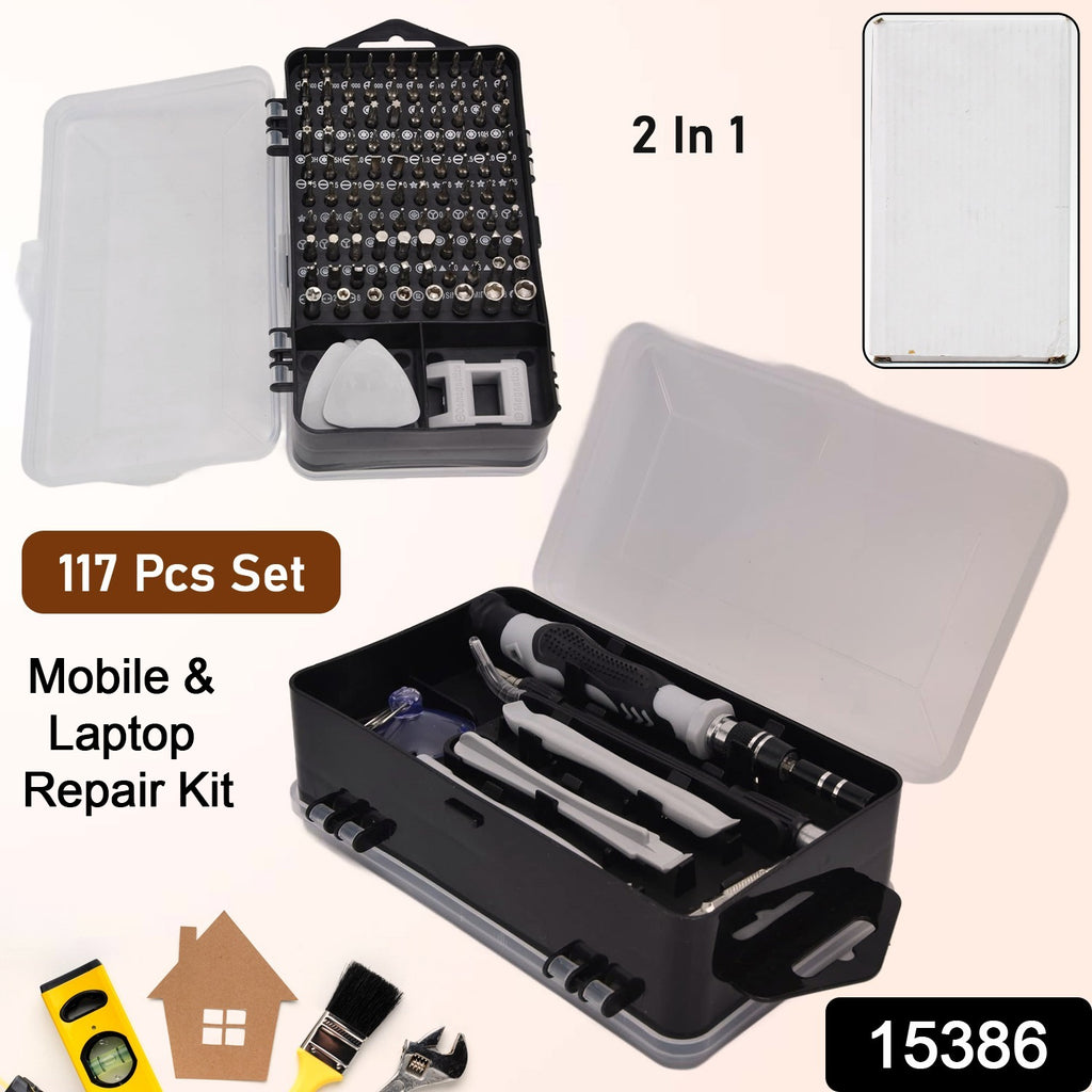 Screwdriver Repair Kit for Laptop Mobile (117 Pcs Set)