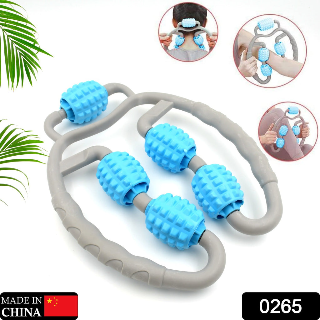 5-Wheel Muscle Massage Roller for Soreness Relief (1pc)