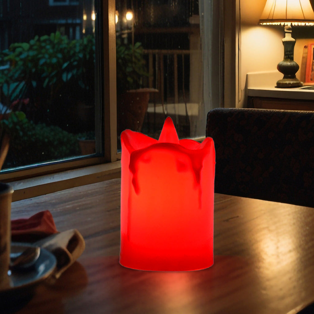 Flameless Melted Design Candles for Home (1 Pc)