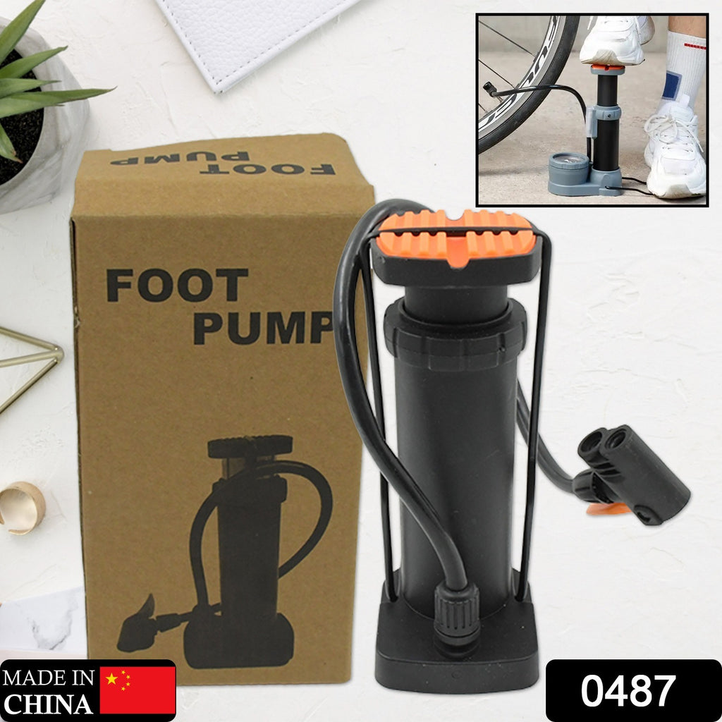 Portable Mini Foot Pump for Bicycle & Car (1 Pc)