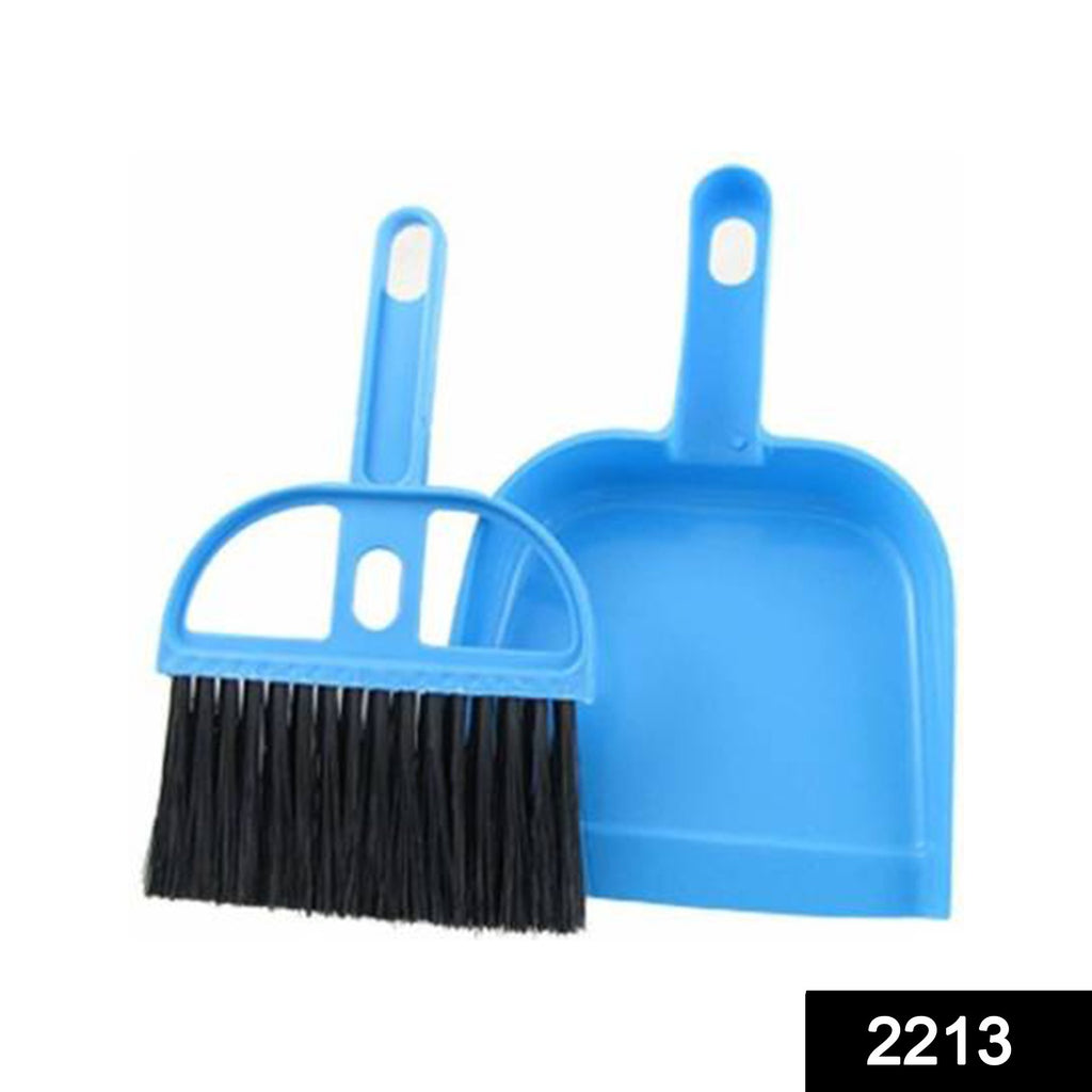 Mini Dustpan and Brush Set for Multipurpose Cleaning - 2 Pcs
