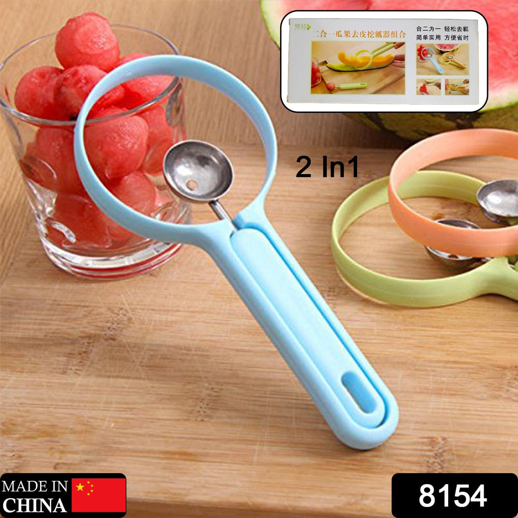 2-in-1 Soft Fruit Peeler and Baller Kitchen Tool