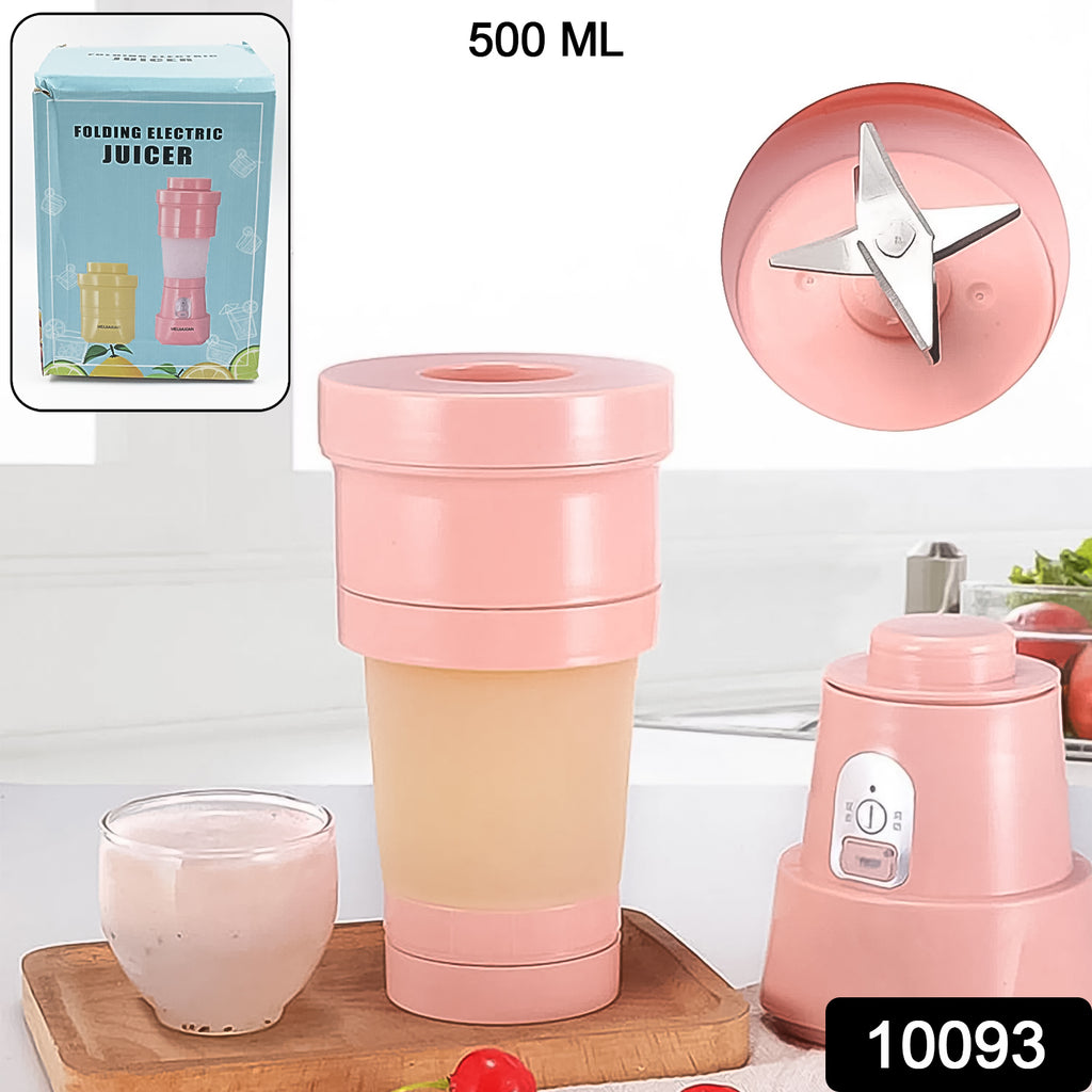 Foldable Electric Juicer, Stainless Steel, 6 Blades