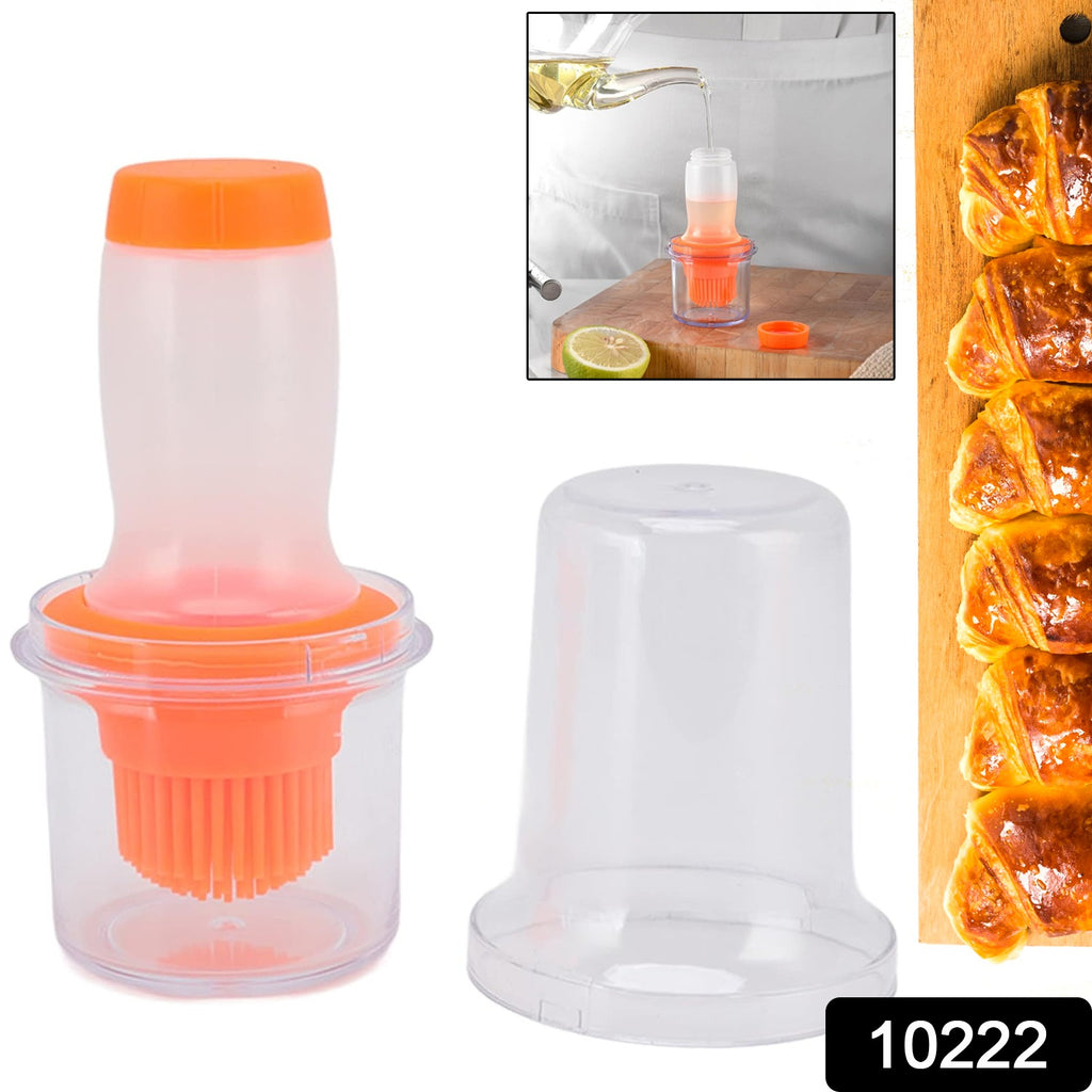 2 In 1 Portable Oil Bottle Brush with Lid