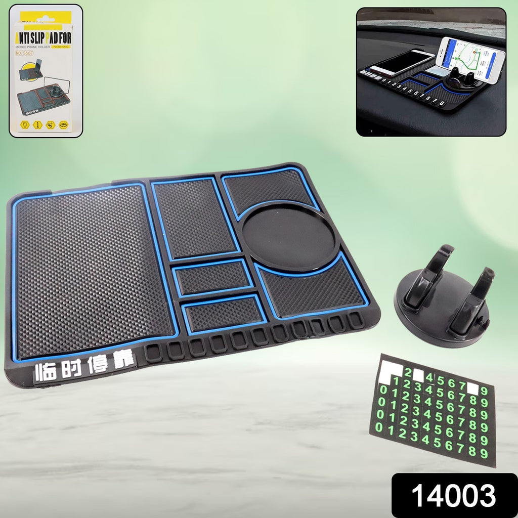 Car Dashboard Mat with Phone Holder Mount