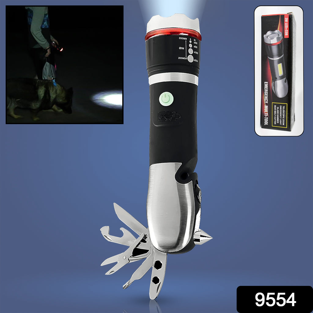 Multi-Tool LED Flashlight with All-in-One Light, 1 Pc