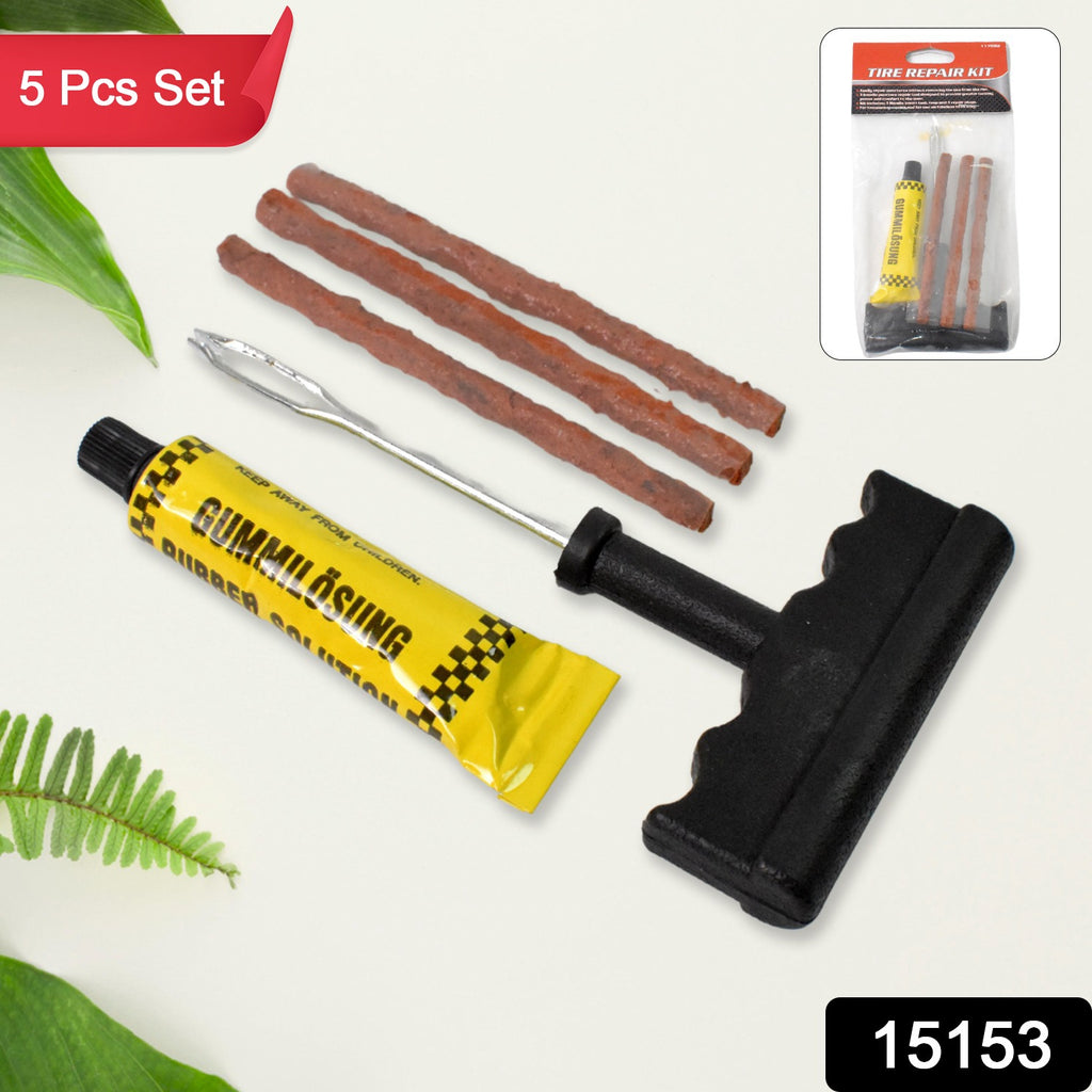 Tyre Puncture Repair Kit with Seal Strips (5 Pcs Set)