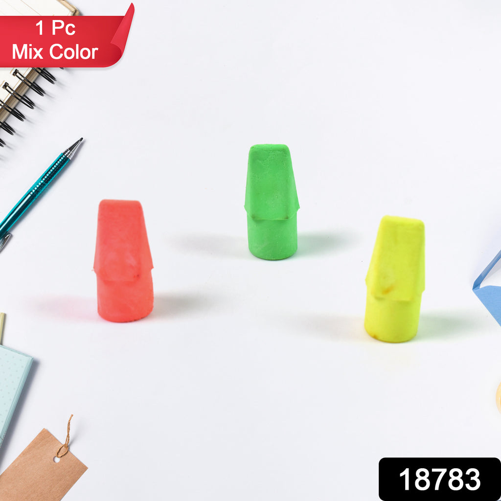 Colorful Pencil Top Erasers - Fun Designs (1 Pc)