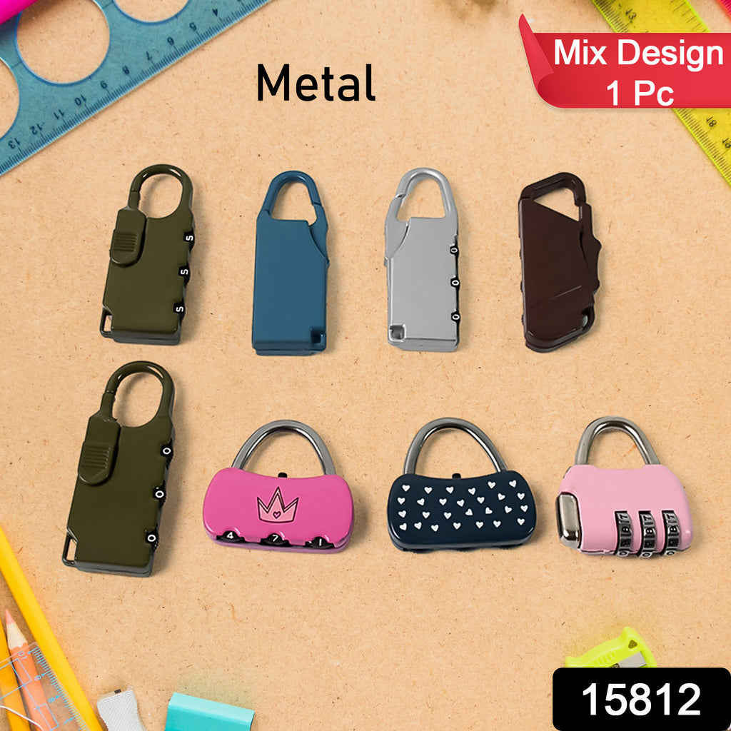 3 Digit Metal Combination Lock (1 Pc Mix Color)