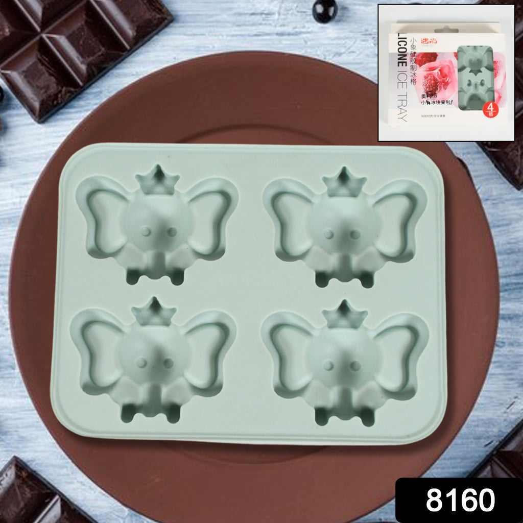 ilicone Cartoon Ice Cube Tray (4 Grid)