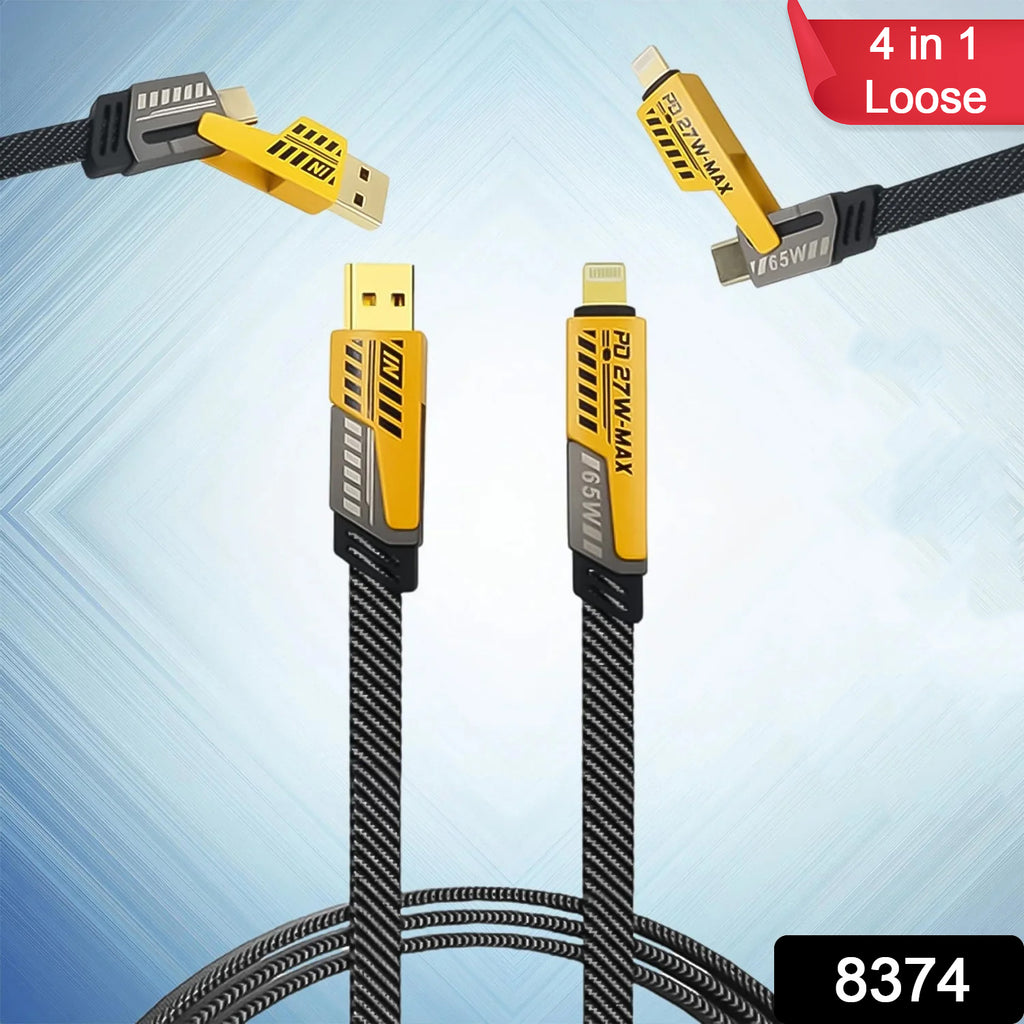4-in-1 Fast Charging Cable 1 Pc Loose