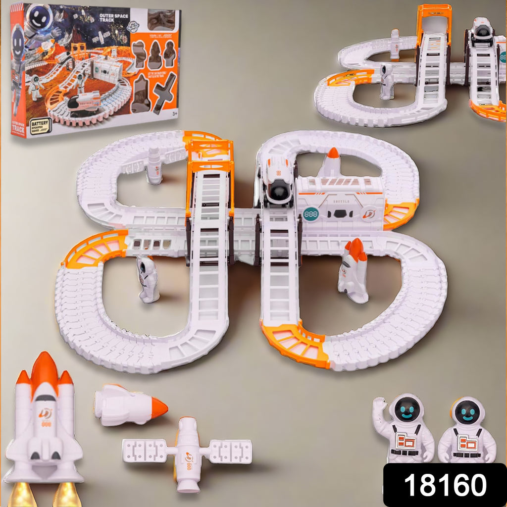 Outer Space Race Track Set for Kids (1 Set)