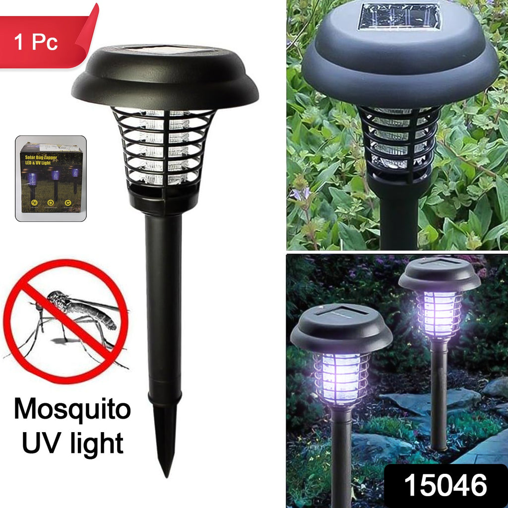 Solar Powered LED Mosquito Trap & Bug Zapper (1 Pc)