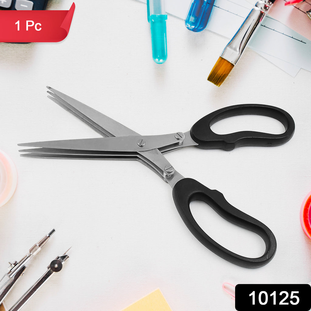 Multifunction Stainless Steel Herb Scissors with 3 Blades (1 Pc)