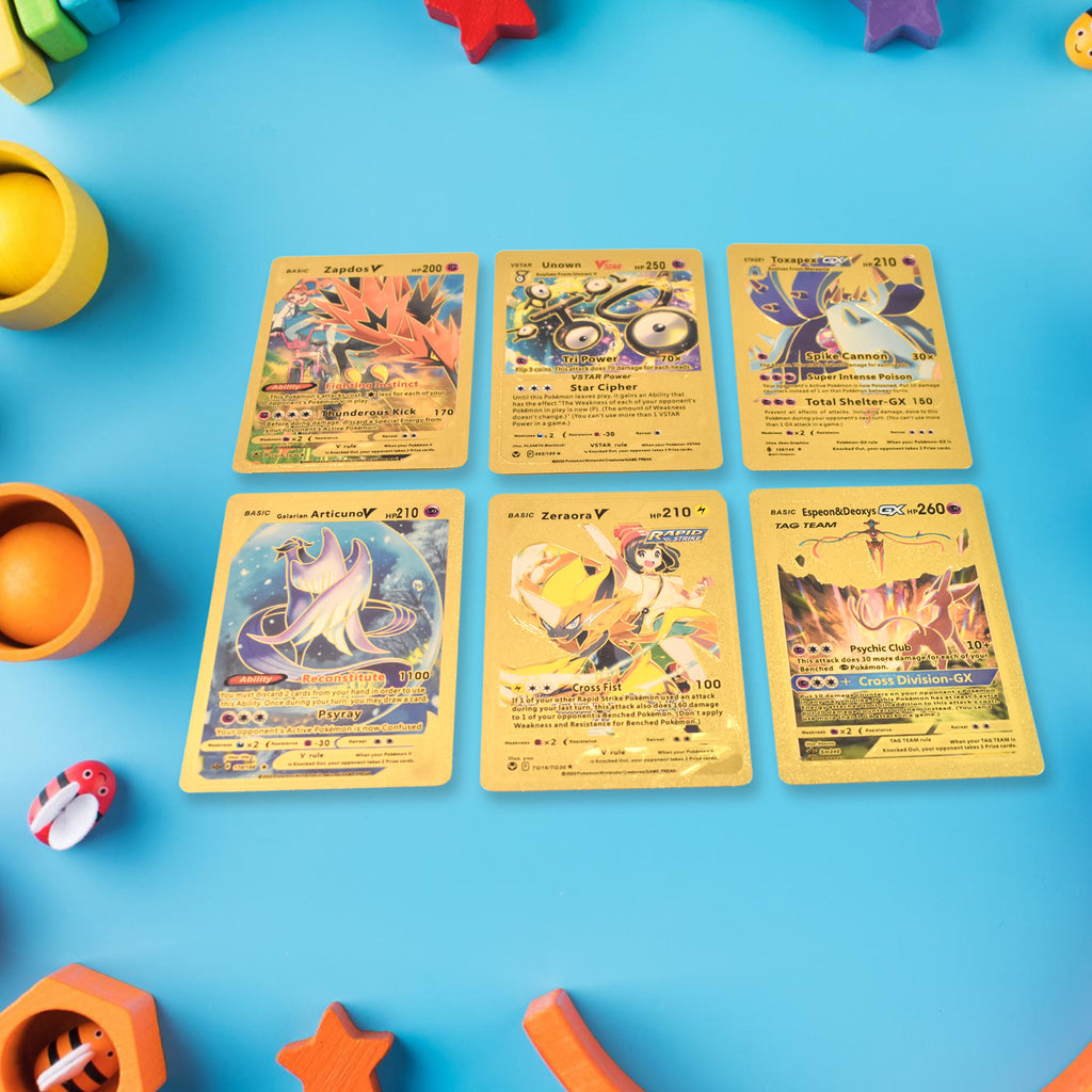 pocket monsters playing cards Pocket Monster Golden Trading Playing Cards (55 Pcs Set) – ALL MY WISH