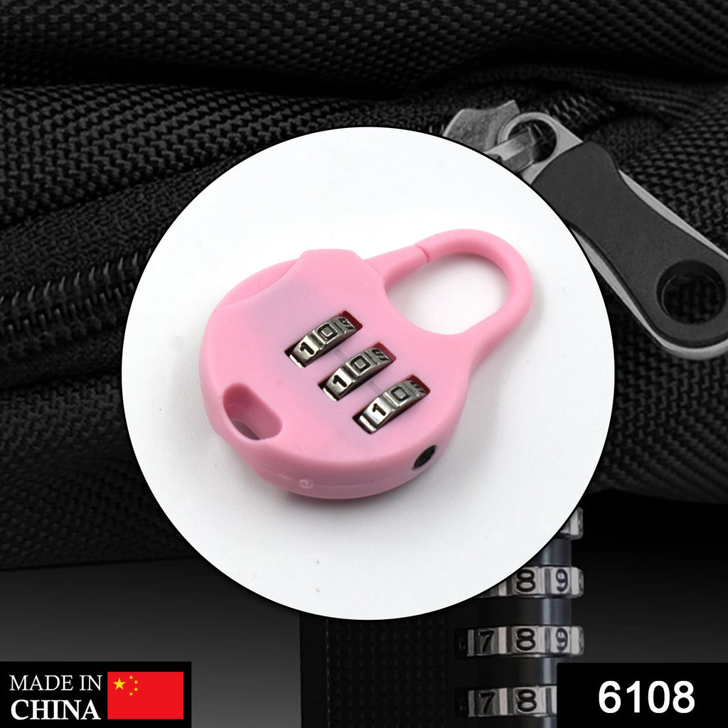 3-Digit Zipper Lock for Added Security of Bags