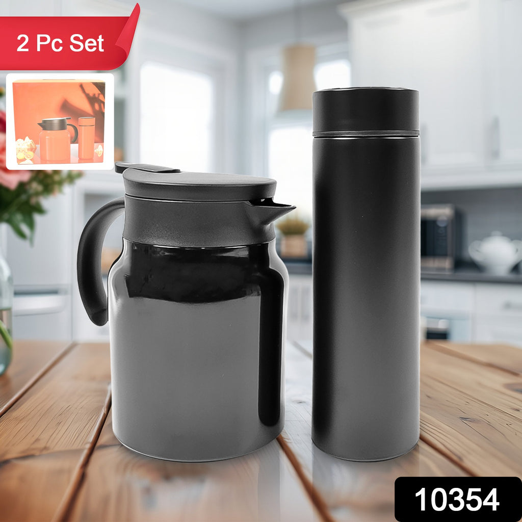 Thermal Coffee Carafe Tea Pot With LED Display (2 Pc Set)