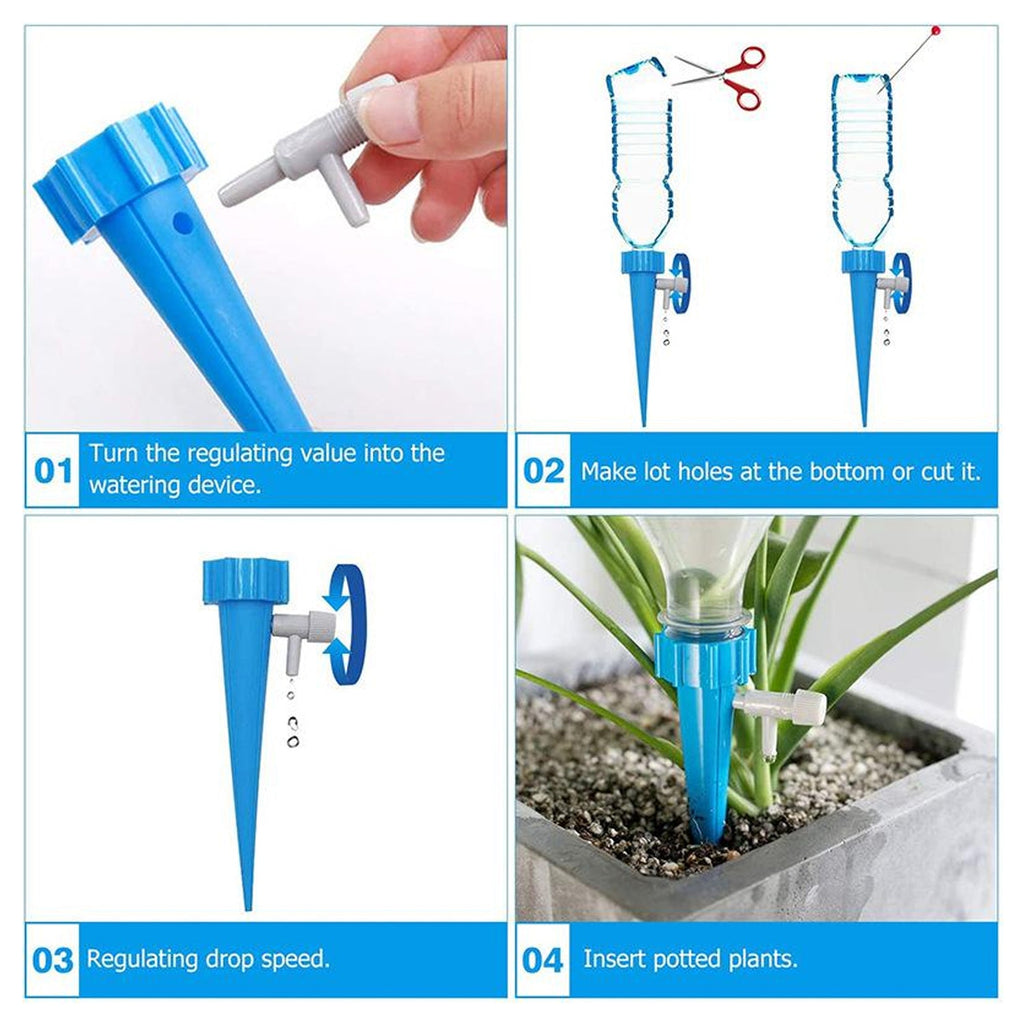 diy self-watering plant spikes Self-Watering Plant Spikes, Adjustable Dripper for Plants – ALL MY WISH