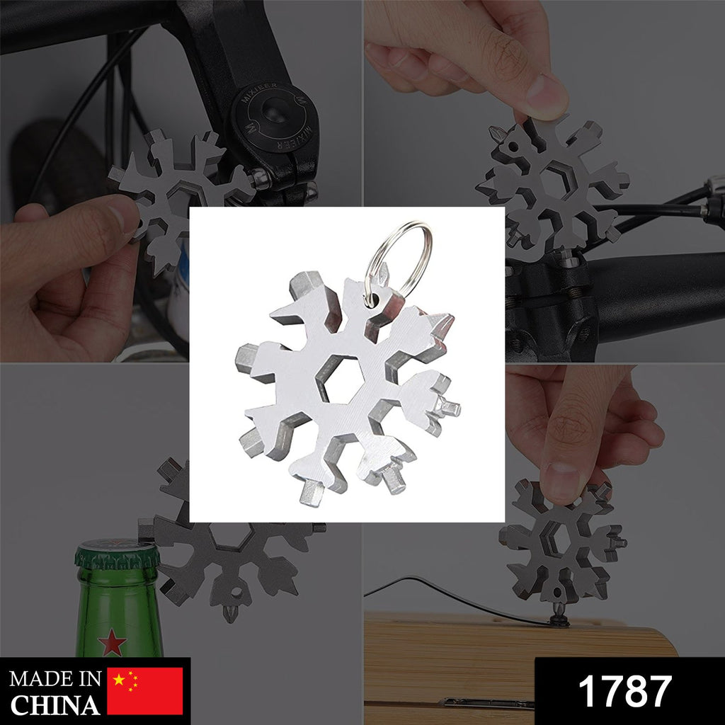 Snowflake Multi-Tool Stainless Steel Bottle Opener