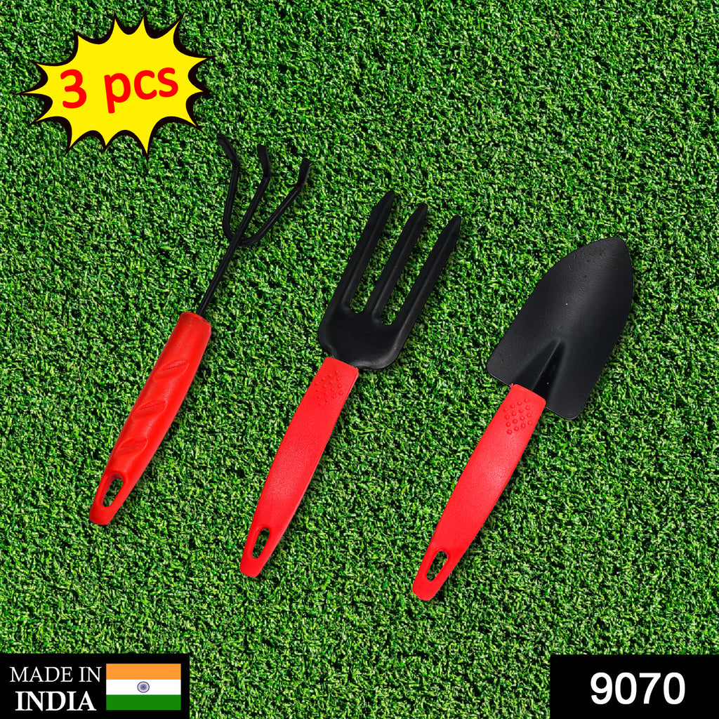 3pcs Small Hand Cultivator, Trowel & Garden Fork Set