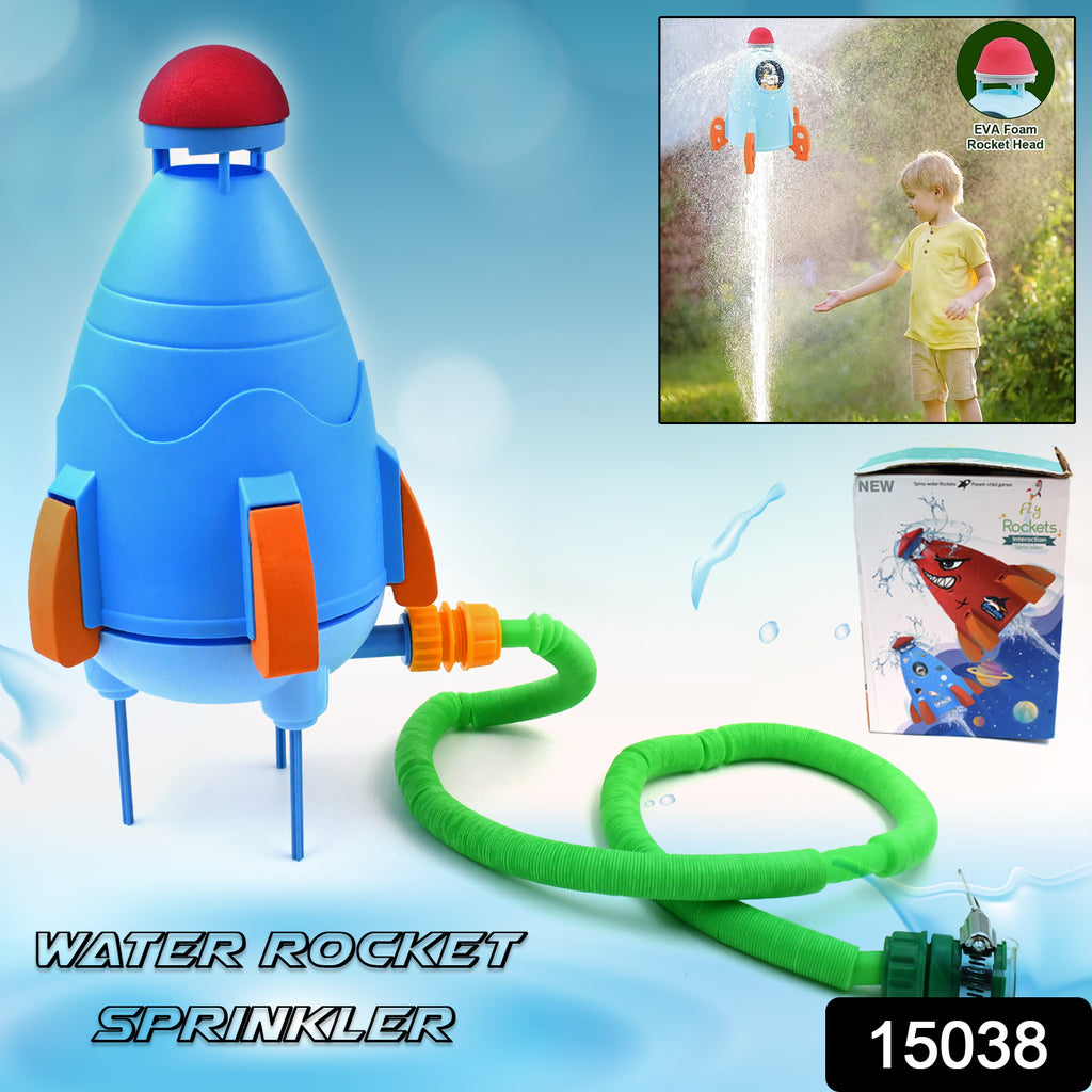 Rocket Sprinkler Toy for Kids, Summer Garden Fun