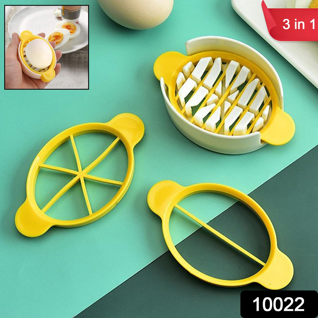 3-in-1 Egg Slicer for Boiled & Preserved Eggs