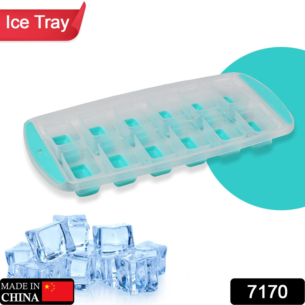 12-Grid Silicone Ice Cube Tray, Easy Release Bottom