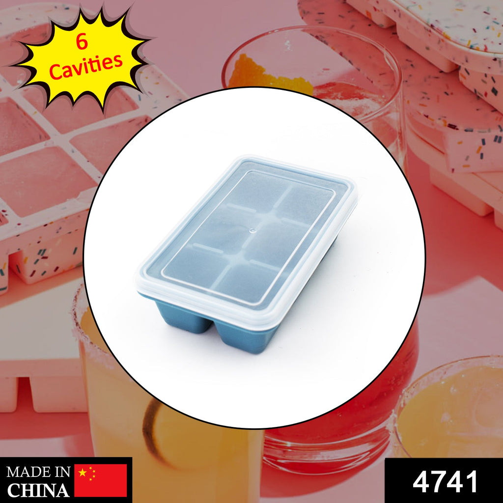 6-Grid Silicone Ice Tray for Household Use