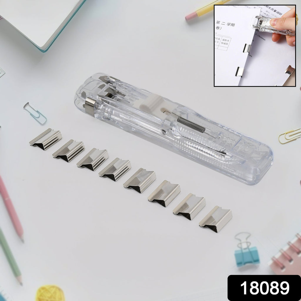 Portable Paper Clamp with 8 Clips (1 Set)