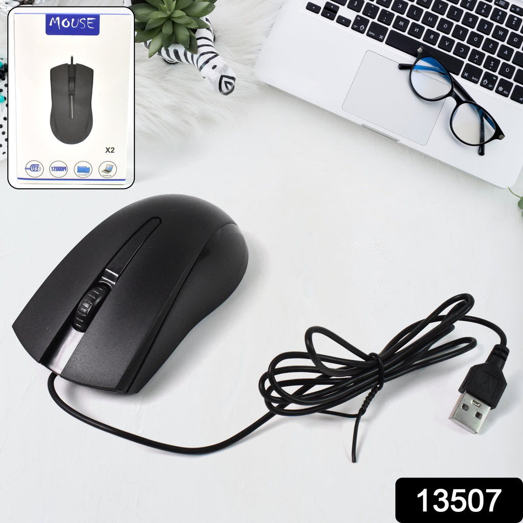 Computer Wired Optical Mouse X2 1 Pc