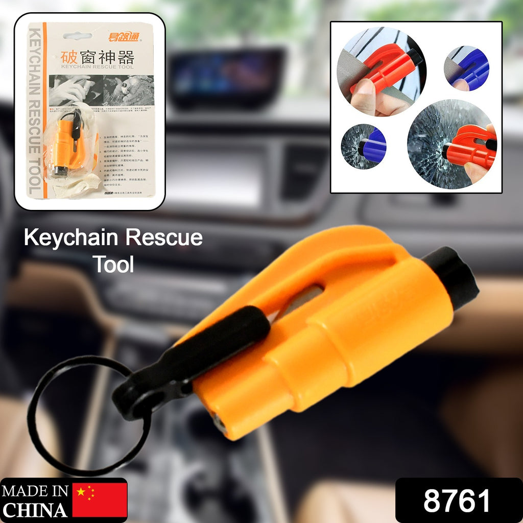 2 In 1 Emergency Safety Cutter Key Chain Seat Belt Cutter