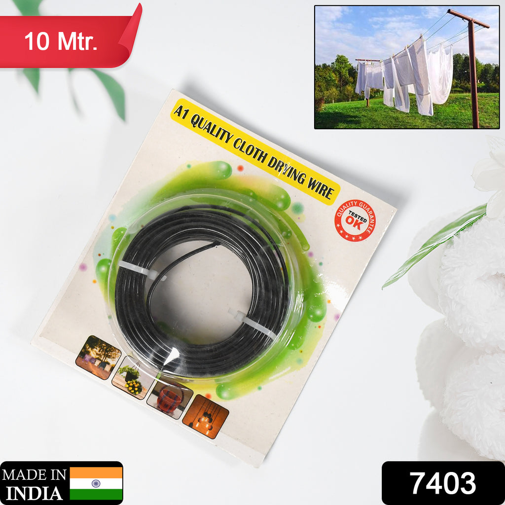 10m Durable Cloth Drying Wire for Gardening & Home