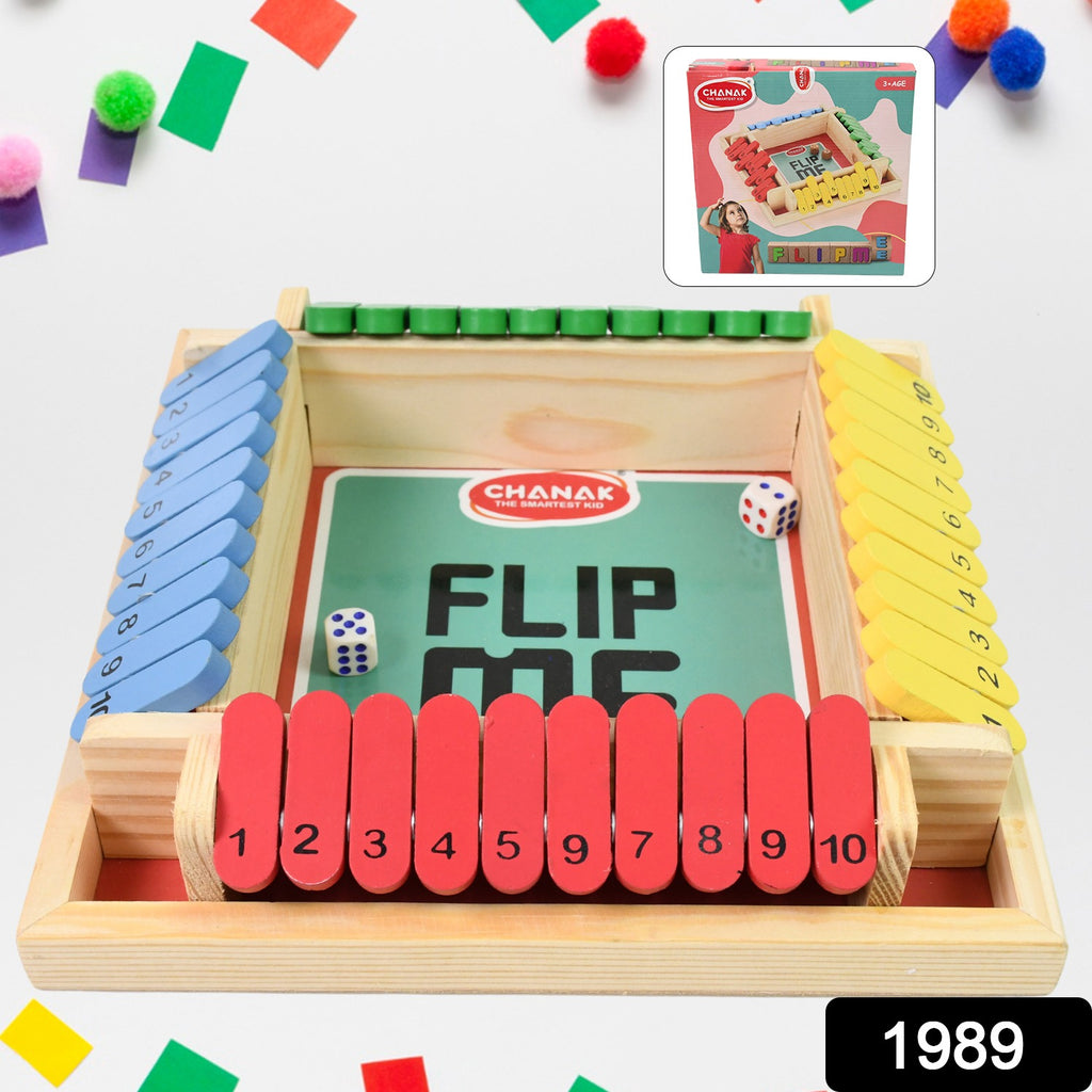 Shut The Box Dice Game Classic Multiplayer Flip Game
