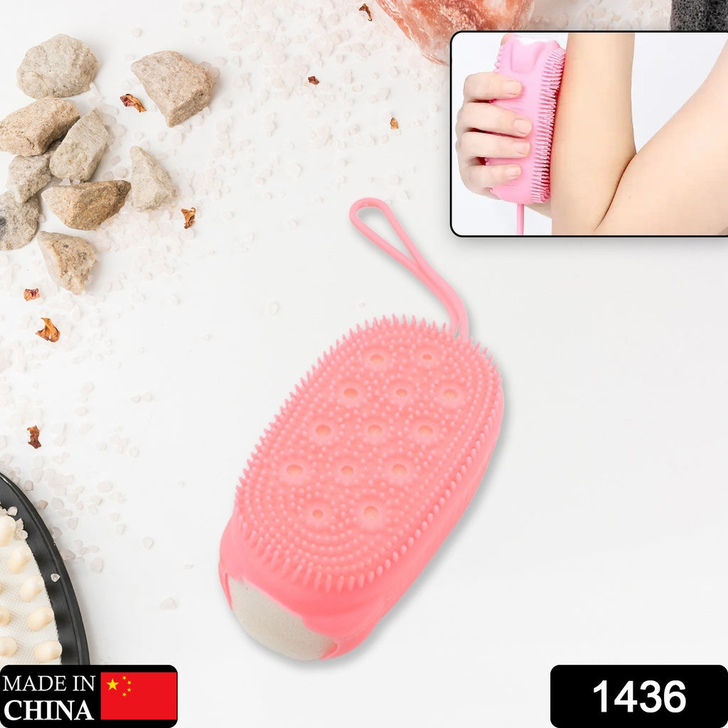 Soft Silicone Bath Brush Body Scrubber for Deep Cleaning