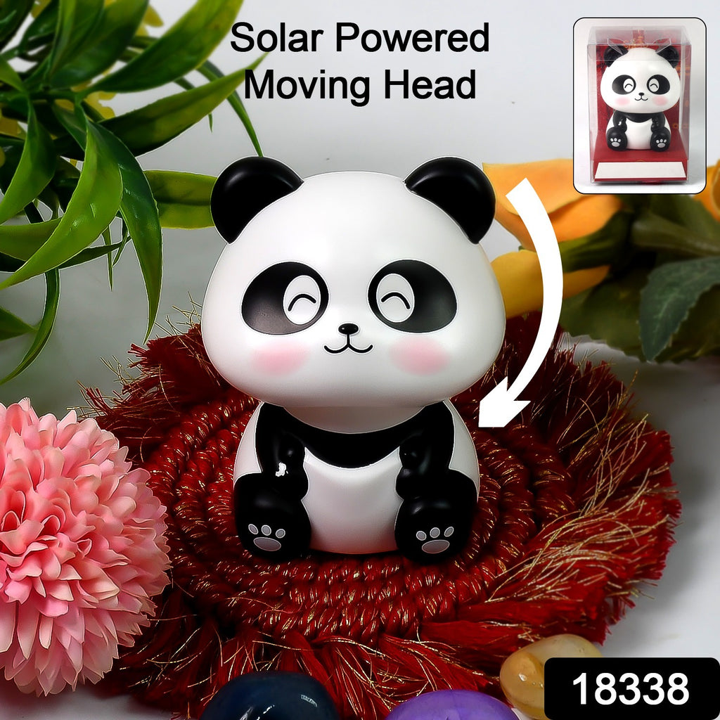 Car Decoration Solar-Powered Panda Statue (1 Pc)
