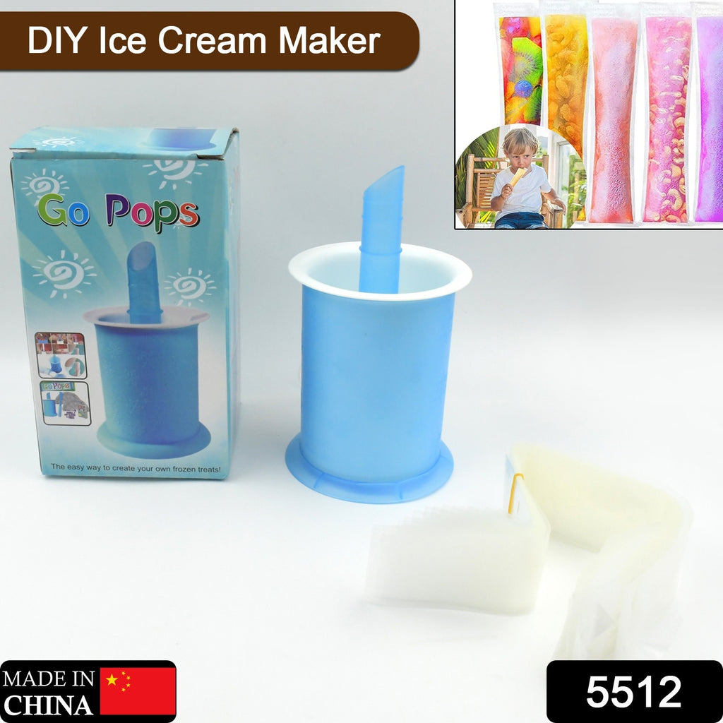 Manual Popsicle Maker with Bags - DIY for Kids & Adults